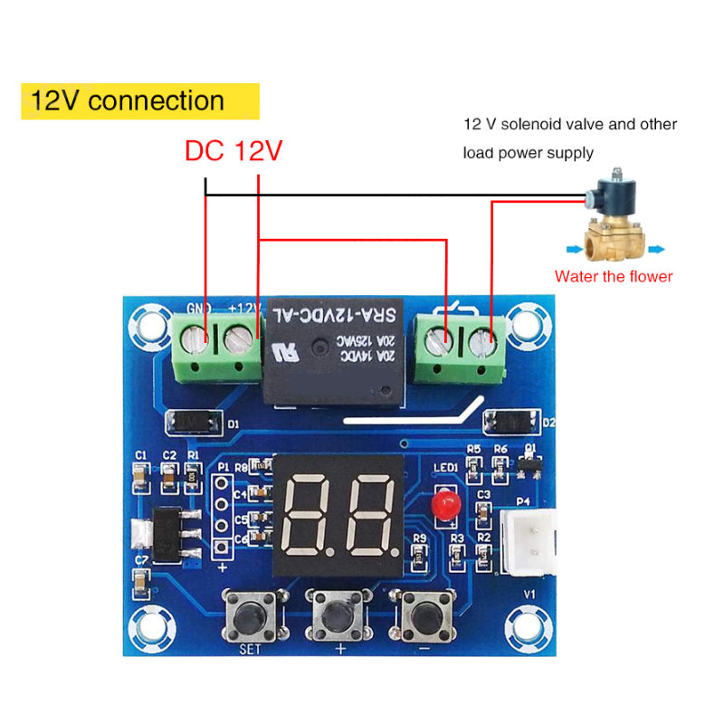Modul XH-M214 pro automatickou závlahu včetně sondy