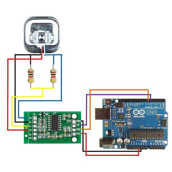 Váhový senzor 50kg Arduino