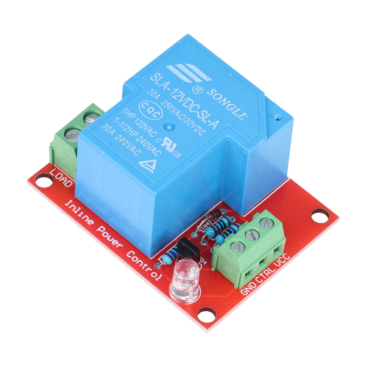 Modul jednokanálového relé 12V 30A s podporou vysoké úrovně (High Level Trigger)