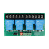 Modul čtyřkanálového relé 12V 30A s optoelektronickou izolací, volitelná úroveň spínání