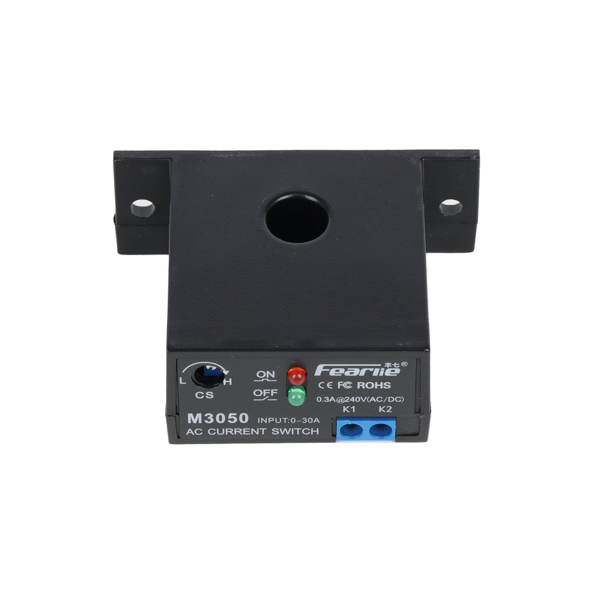 Modul Proudové relé M3050 AC (Spínací kontakt NC, nastavitelné 0,2–30 A)