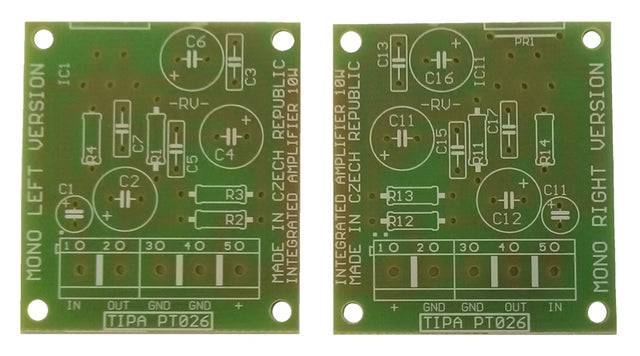 Plošný spoj TIPA PT026S Integrovaný zesilovač 2x10W