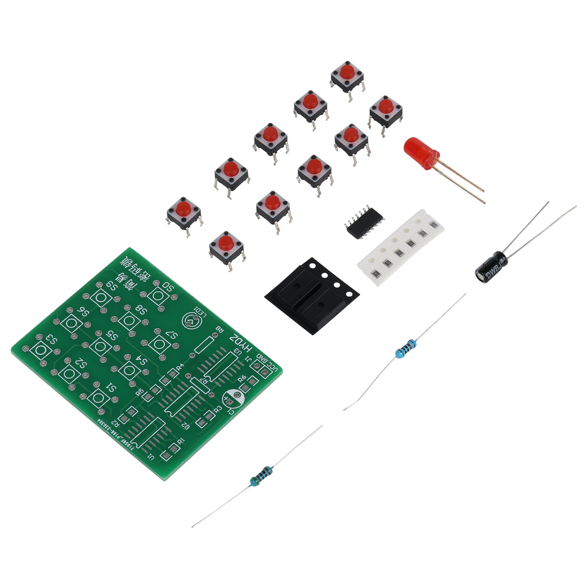 Stavebnice multifunkční kódový zámek s obvody CD4011 a CD4013