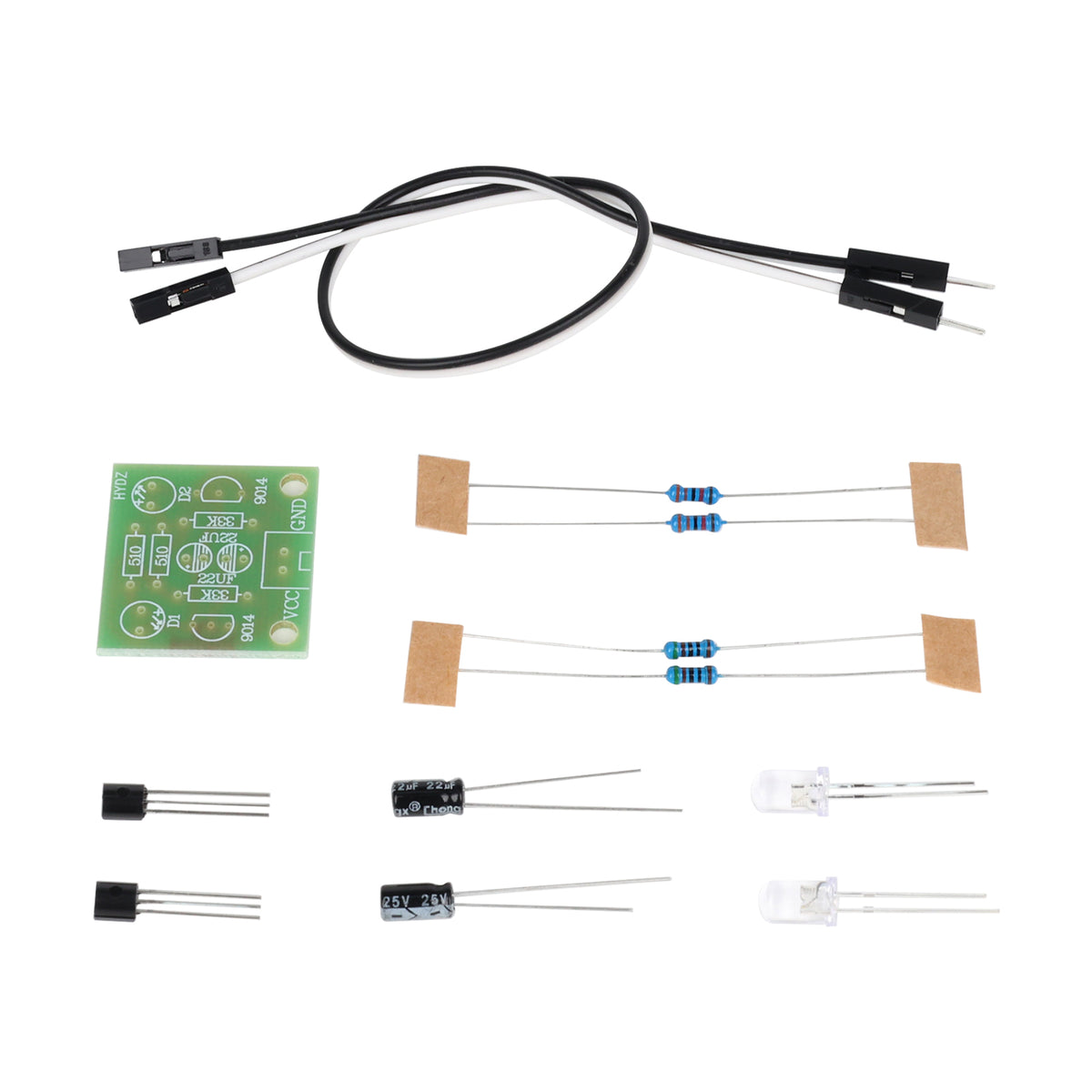 Stavebnice: 5mm LED blikač – modul světelného obvodu