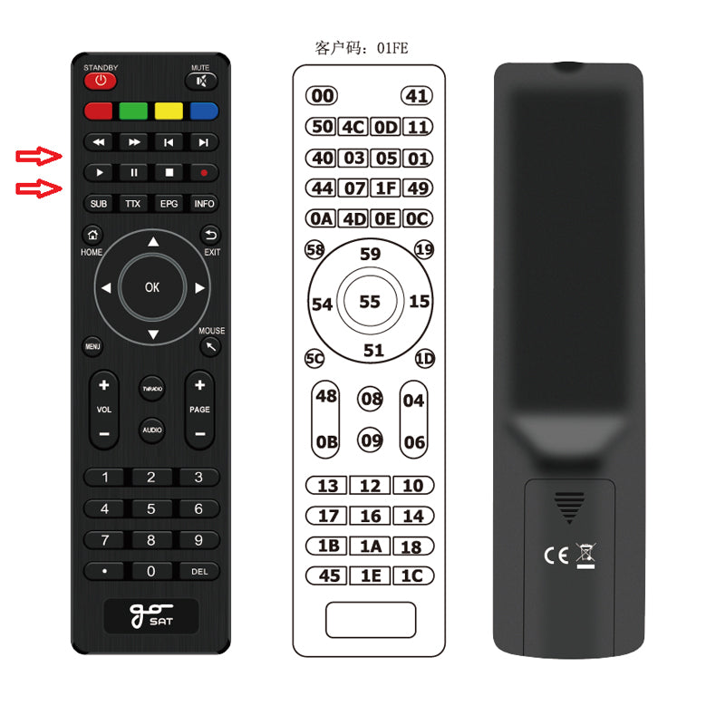 Ovladač dálkový pro Smart box GS 950T2