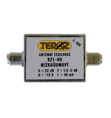 Anténní zesilovač TEROZ 408X, UHF, G22dB, F1,5dB, U99dBµV, F-F