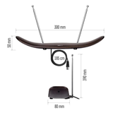 Anténa pokojová EMOS CITY WOOD-C500, DVB-T2, DAB, FM, filtr LTE/4G/5G
