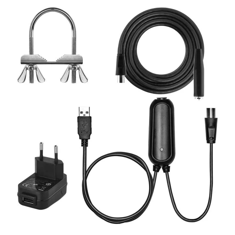 Anténa univerzální EMOS VILLAGE CAMP–V400, DVB-T2, FM, DAB, filtr LTE/4G/5G