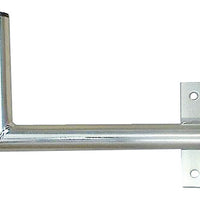 Konzola k oknu 25cm pravá, trubka 28/2mm, výška 12 cm žár.