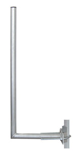 Anténní držák síta 25cm na stožár s vinklem, rozteč třmenu 100mm, trubka  28/2mm, výška 63cm