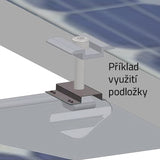 Zemnící podložka k solárnímu panelu