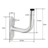 Anténní držák na zeď průměr 25mm výška 15,5cm BLOW 76-929