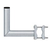 Anténní držák 15cm na balkon s třmenem, trubka 42/2mm, výška 11,5cm