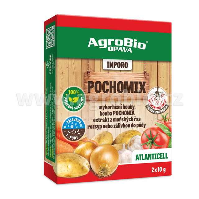 Přípravek pro zdravou půdu AGROBIO Inporo Pochomix 2x10g - expirace 3. 3. 2026