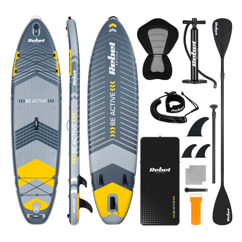 Paddleboard REBEL RBA-4507 Grey - rozbaleno- poškozený obal