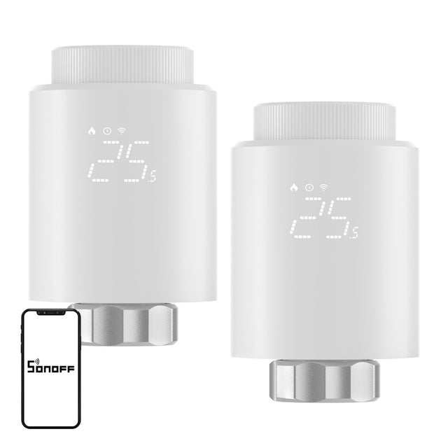 Smart termostatická hlavice SONOFF TRVZB Zigbee sada 2ks - rozbaleno-mírně poškozený obal