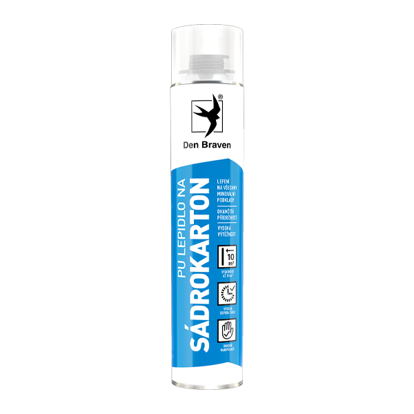 Lepidlo na sádrokarton DEN BRAVEN pistolové 750ml - rozbaleno